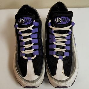 Nike Black and Purple Airmax Men's 7